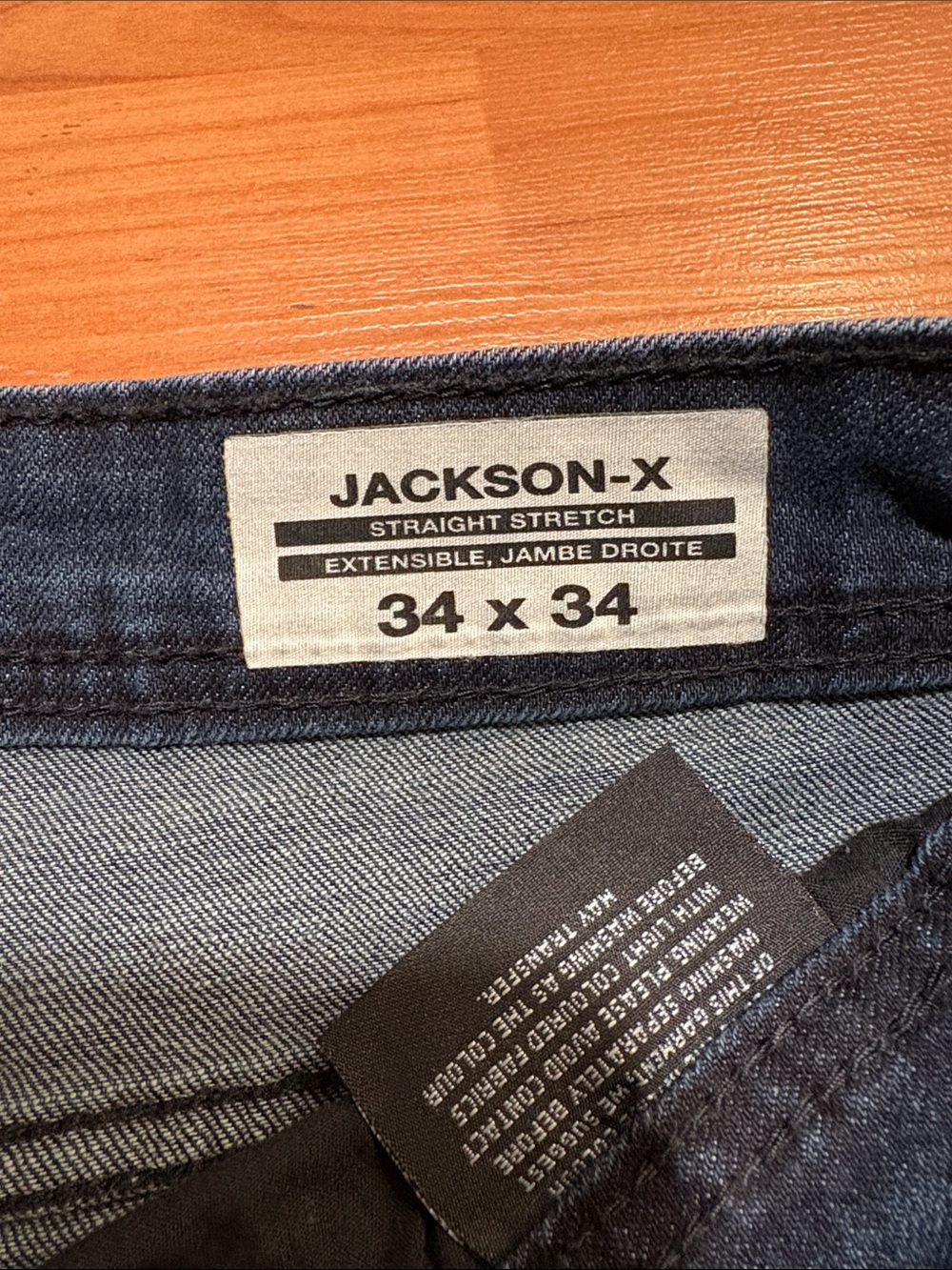 Buffalo David Bitton JACKSON Womens Dark Navy Straight Jeans sz 34 - Picture 4 of 5